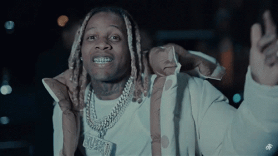 Lil Durk Singing With Money GIF