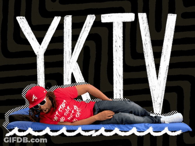 Lil Jon Lying On Animated Yktv Sea GIF