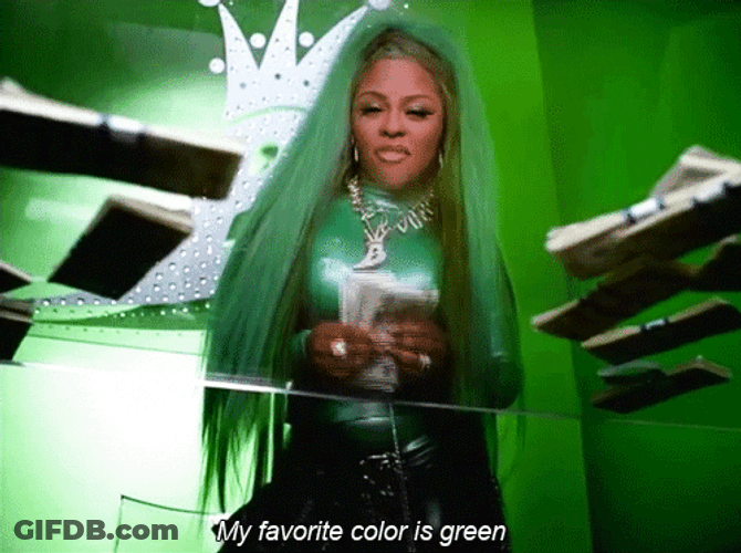Lil Kim Sage Green Favorite Color GIF