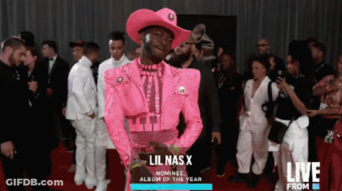 Lil Nas X Is A Nominee For Album Of The Year At The Grammys GIF