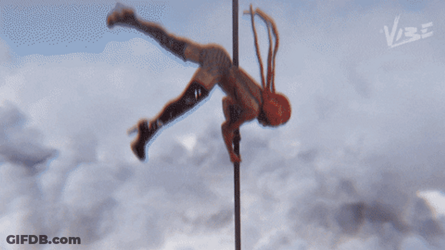 Lil Nas X Pole Dance Going Down GIF