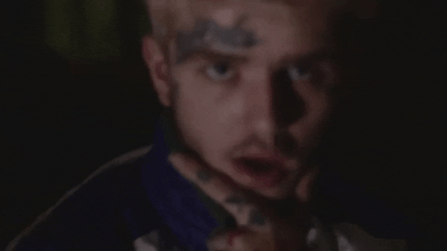 Lil Peep Holding His Chin GIF