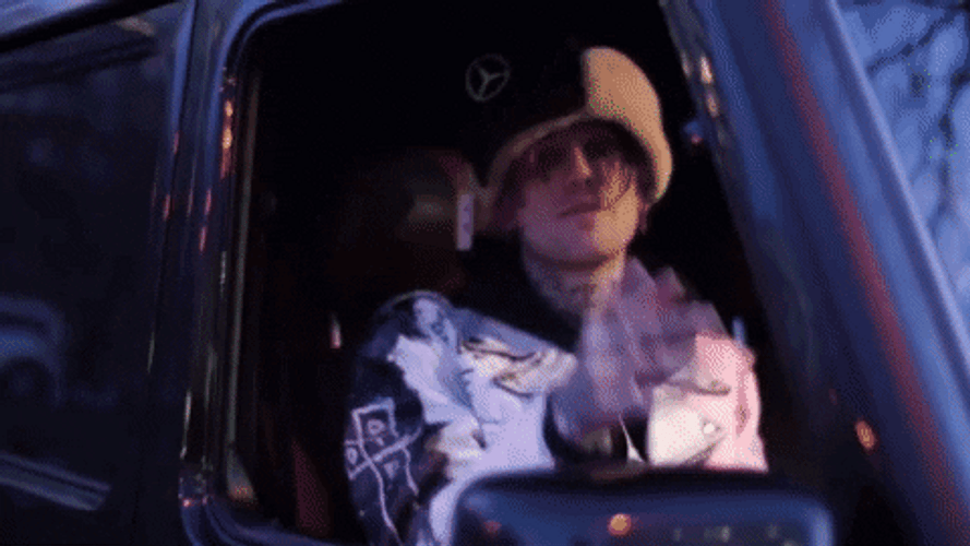 Lil Peep In A Ruin GIF