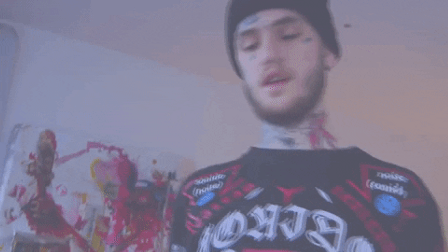 Lil Peep Pointing GIF