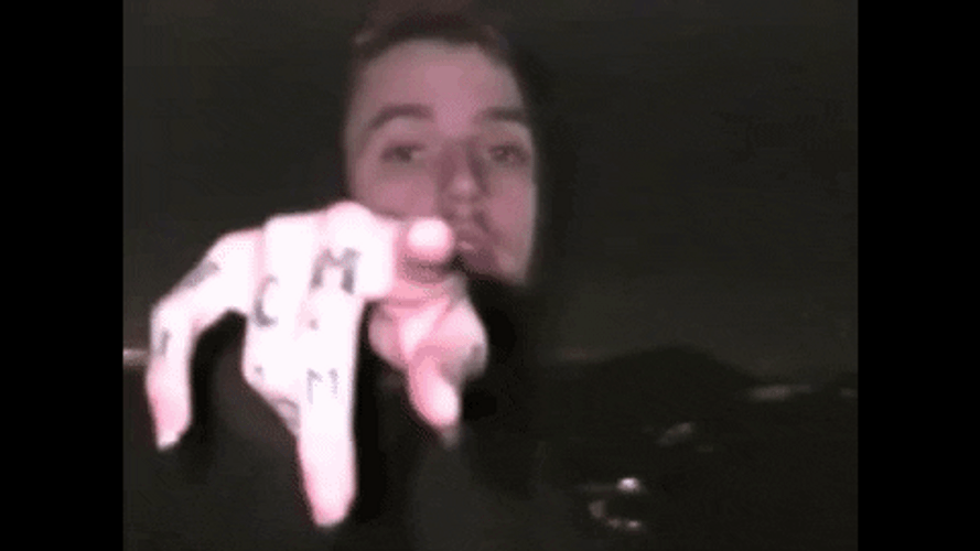 Lil Peep Rapping GIF