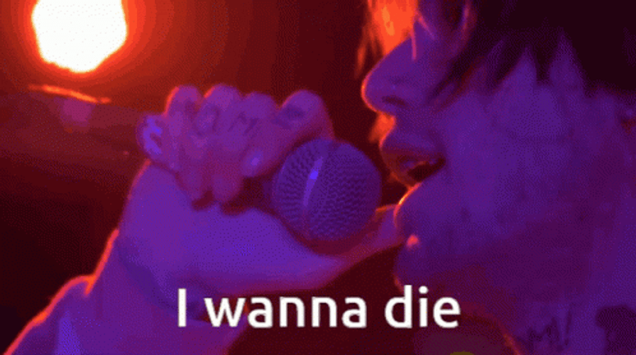 Lil Peep Wanna Die GIF