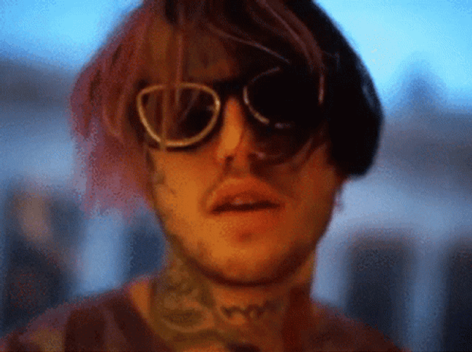 Lil Peep Wearing Sunglasses GIF