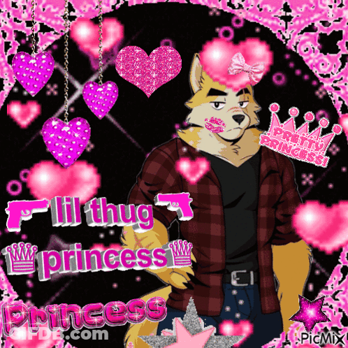 Lil Thug Princess Furry Character GIF