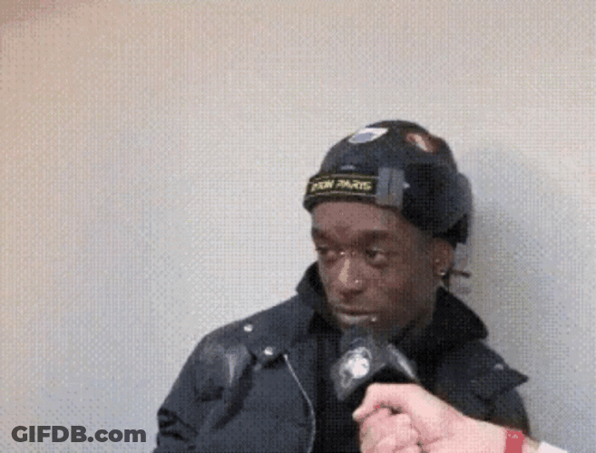 Lil Uzi Vert Awkward Interview GIF