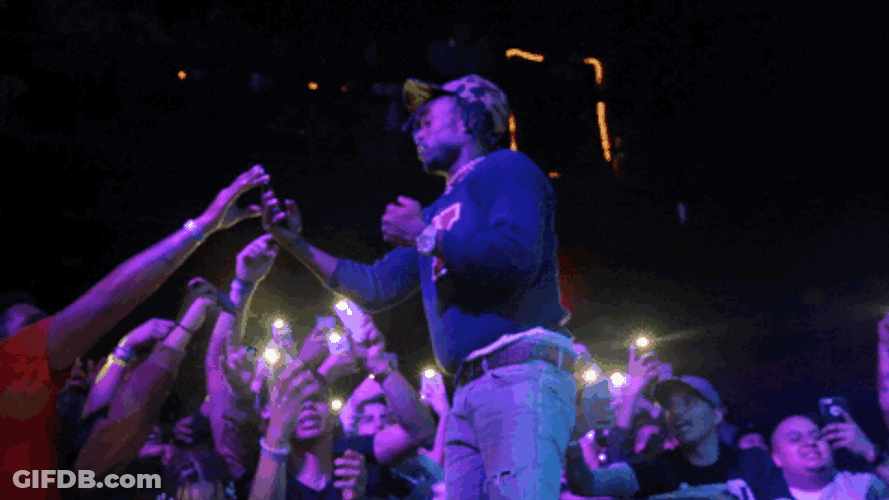 Lil Uzi Vert Crowd High Five GIF