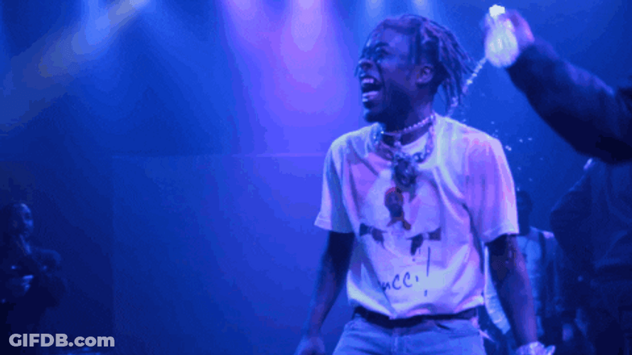 Lil Uzi Vert Energetic Live Rap GIF