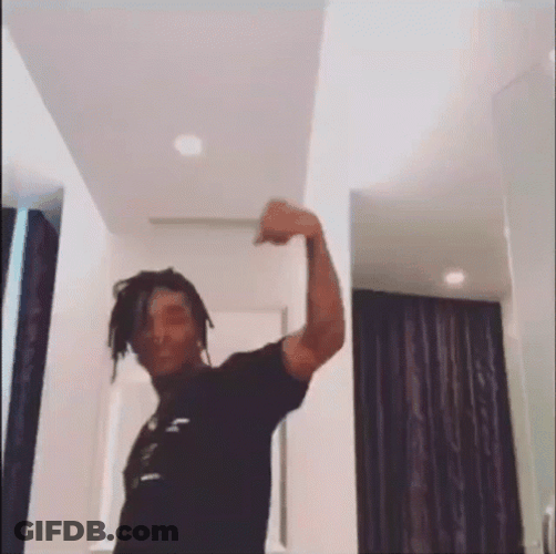 Lil Uzi Vert Flexing Muscles GIF
