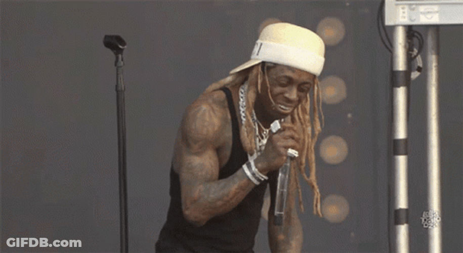 Lil Wayne Funny Reaction GIF