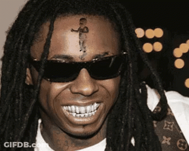 Lil Wayne Mirror Head GIF