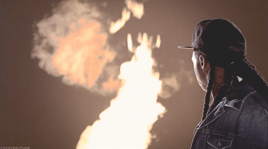 Lil Wayne Tagged Smile Fire GIF