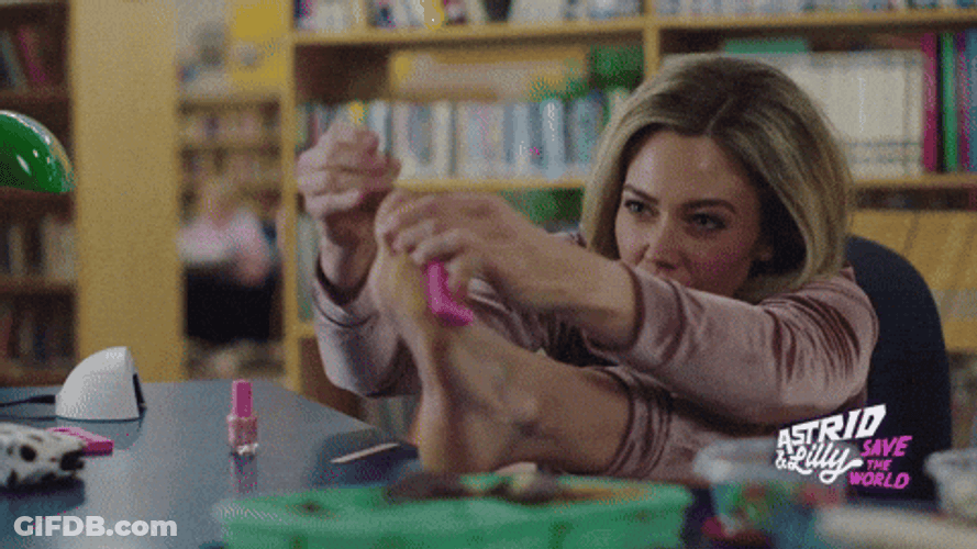 Lilly Fixed Feet Hurt GIF