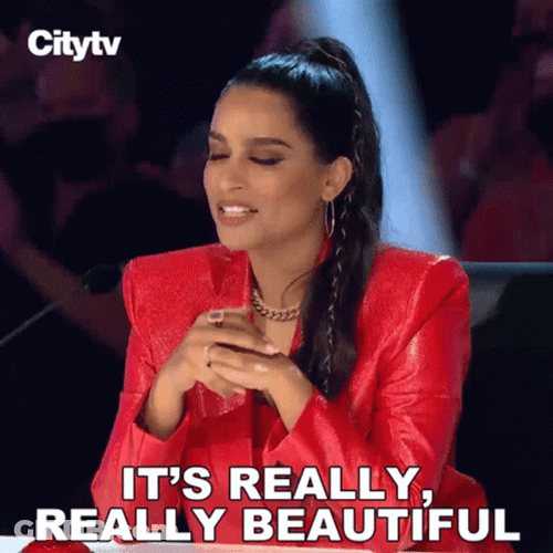 Lilly Singh In Red Suit It's Really Beautiful GIF