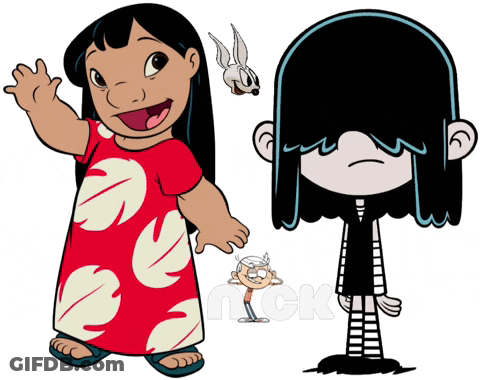 Lilo And Lucy The Loud House Standing GIF