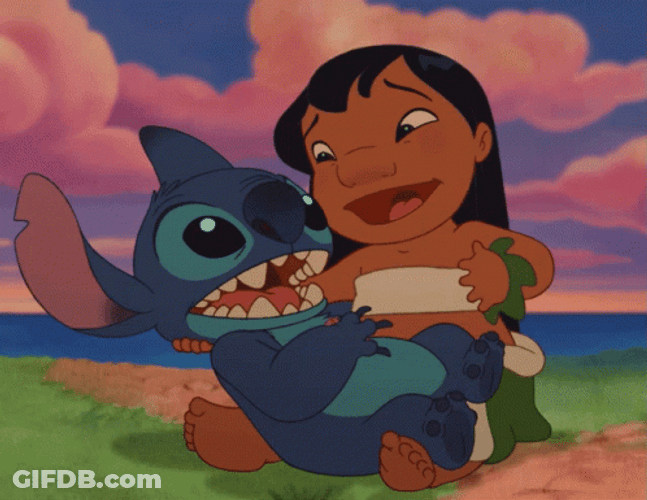Lilo And Stitch Cuddles GIF
