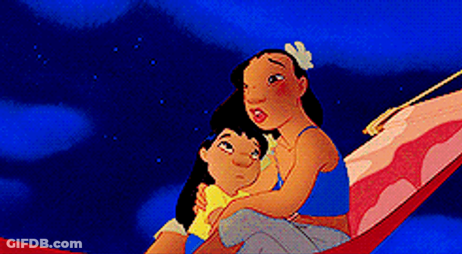 Lilo And Stitch Cuddling GIF