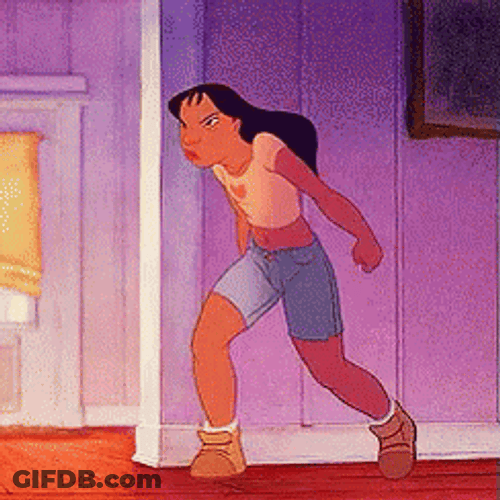 Lilo And Stitch Muffled Screaming GIF