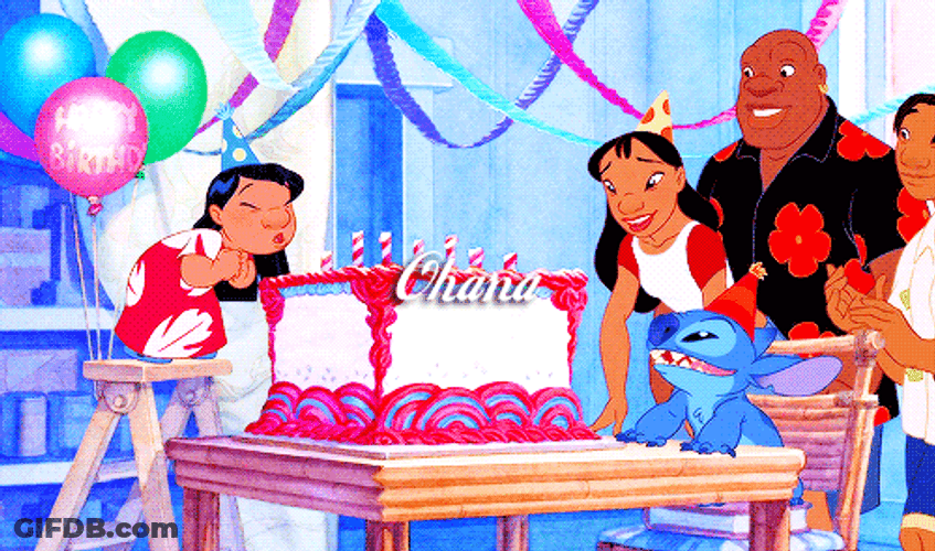 Lilo And Stitch Ohana Cake GIF