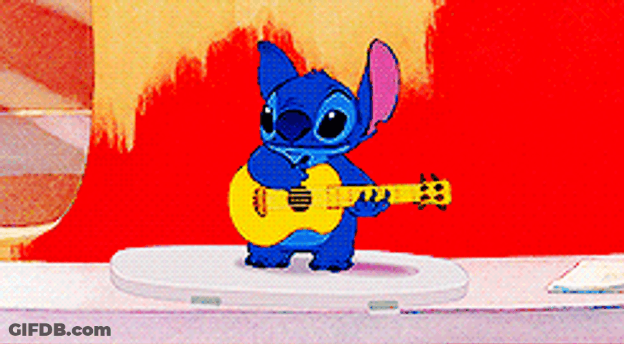 Lilo And Stitch Playing Guitar GIF