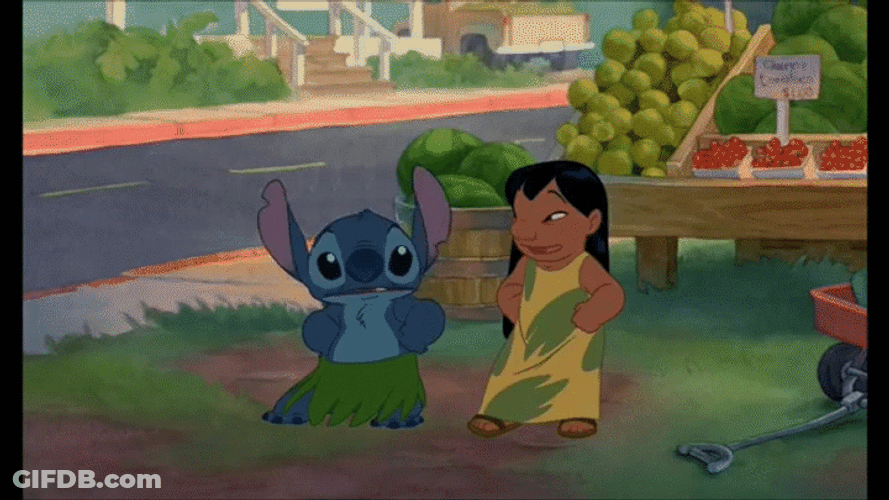 Lilo And Stitch Posing GIF