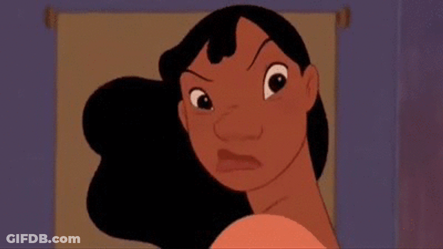 Lilo And Stitch Running From Sister GIF