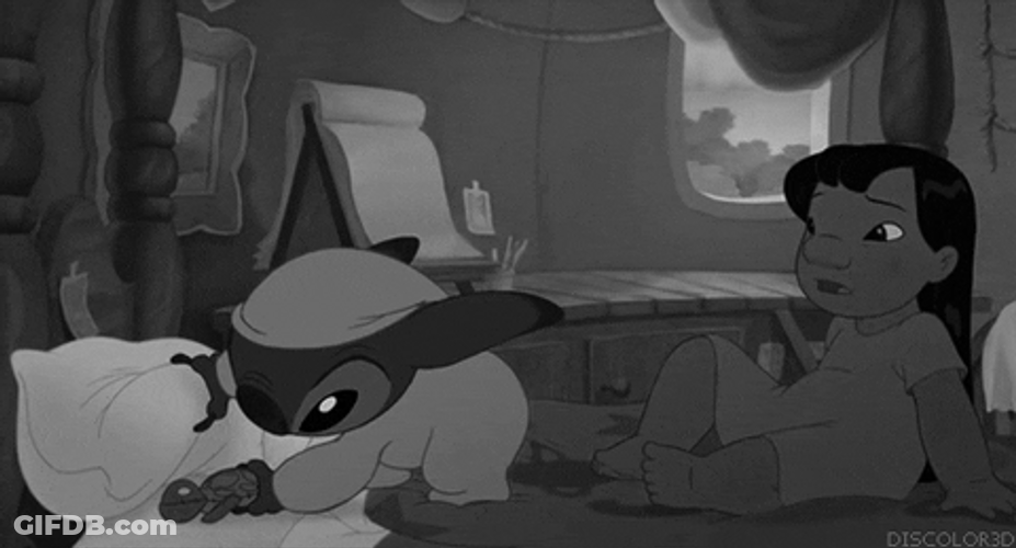 Lilo And Stitch Sad Night Sleep Tight GIF