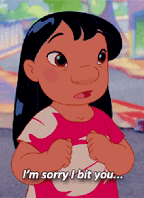 Lilo And Stitch Sorry For Biting GIF