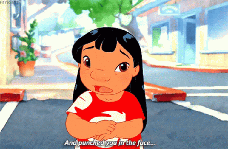 Lilo Punched In The Face GIF