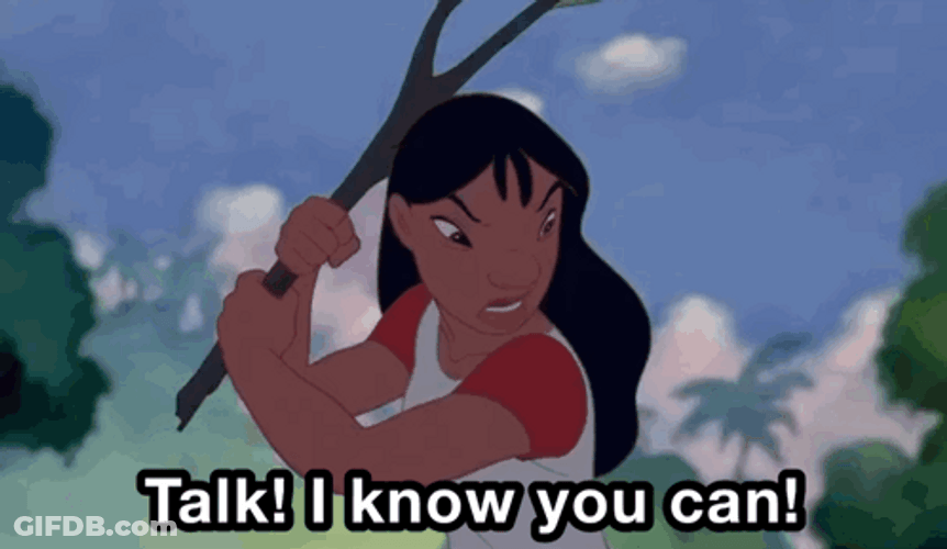 Lilo Talk I Know You Can GIF