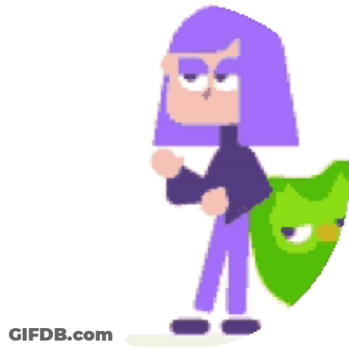 Lily And Duolingo GIF