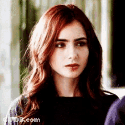 Lily Collins Asking What GIF