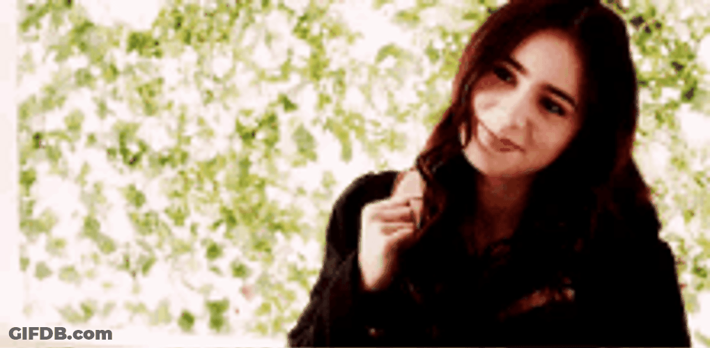 Lily Collins Saying Hi GIF