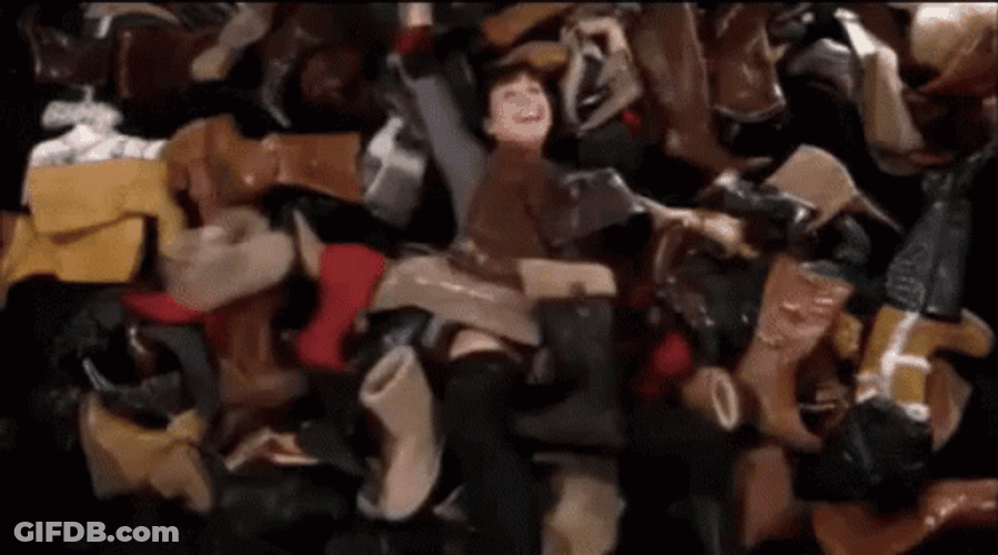 Lily Hoarders Shoes GIF