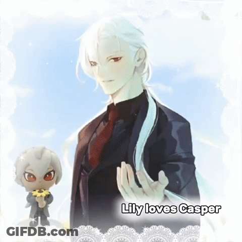 Lily Loves Casper Is Written On A Picture Of A Person GIF