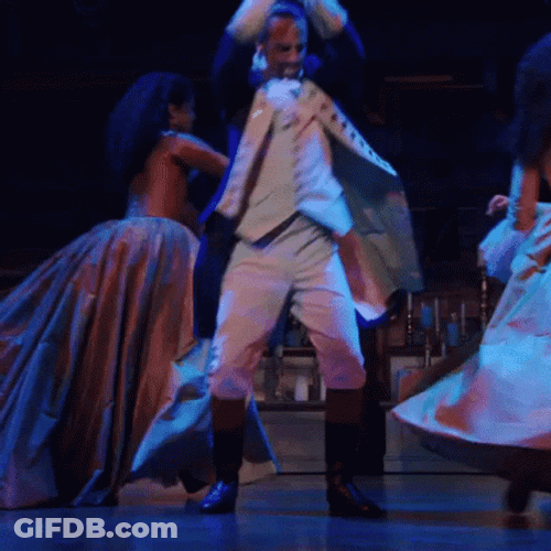 Lin Manuel Miranda Hamilton Cheers GIF