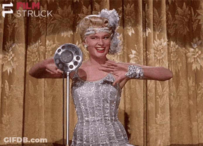 Lina Lamont Performance Singing In The Rain GIF