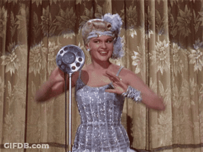 Lina Lamont Singing In The Rain GIF