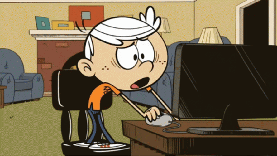 Lincoln Loud PC Rage GIF