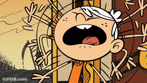 Lincoln Loud Screaming GIF