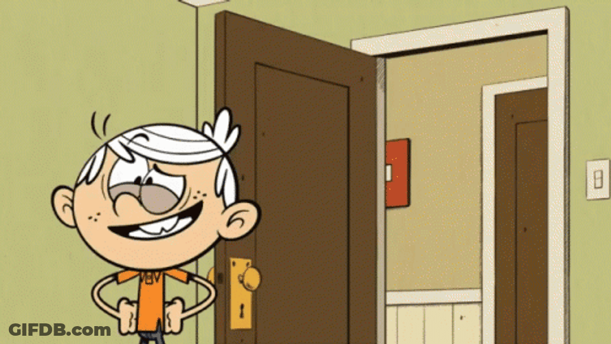 Lincoln Loud Slamming Door GIF