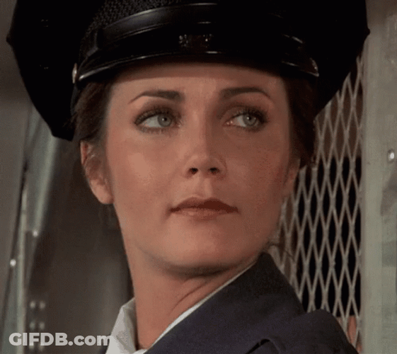Linda Carter Security Guard GIF