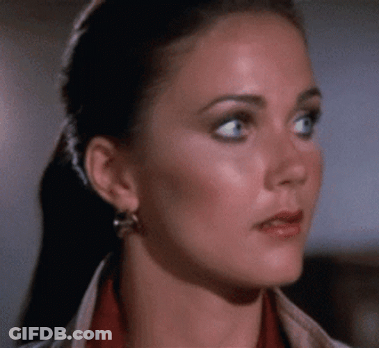 Linda Carter Wonder Woman Confused GIF