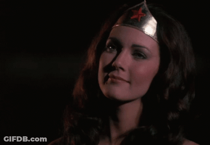 Linda Carter Wonder Woman Mission Accomplish GIF
