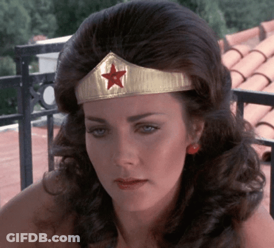Linda Carter Wonder Woman Nope GIF