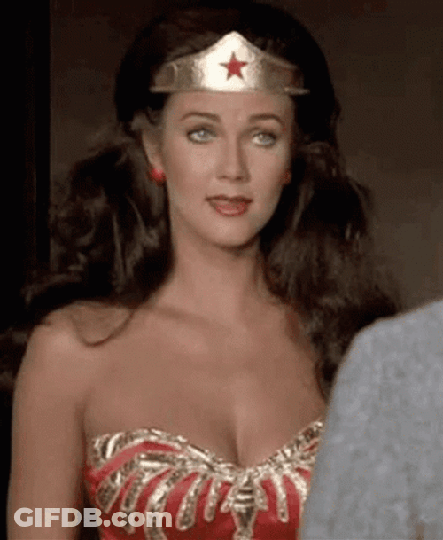 Linda Carter Wonder Woman Smile GIF