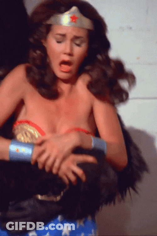 Linda Carter Wonder Woman Virsus Gargantua GIF